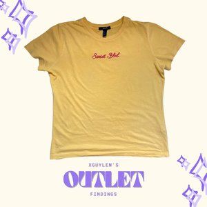 Yellow Minimal Graphic T-Shirt